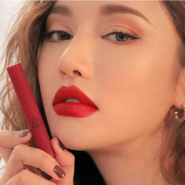 Son 3CE Slim Velvet Lip Color Màu Fluffy Red